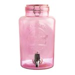 Słój szklany Kilner 5 l czerwony z pokrywką i kranem